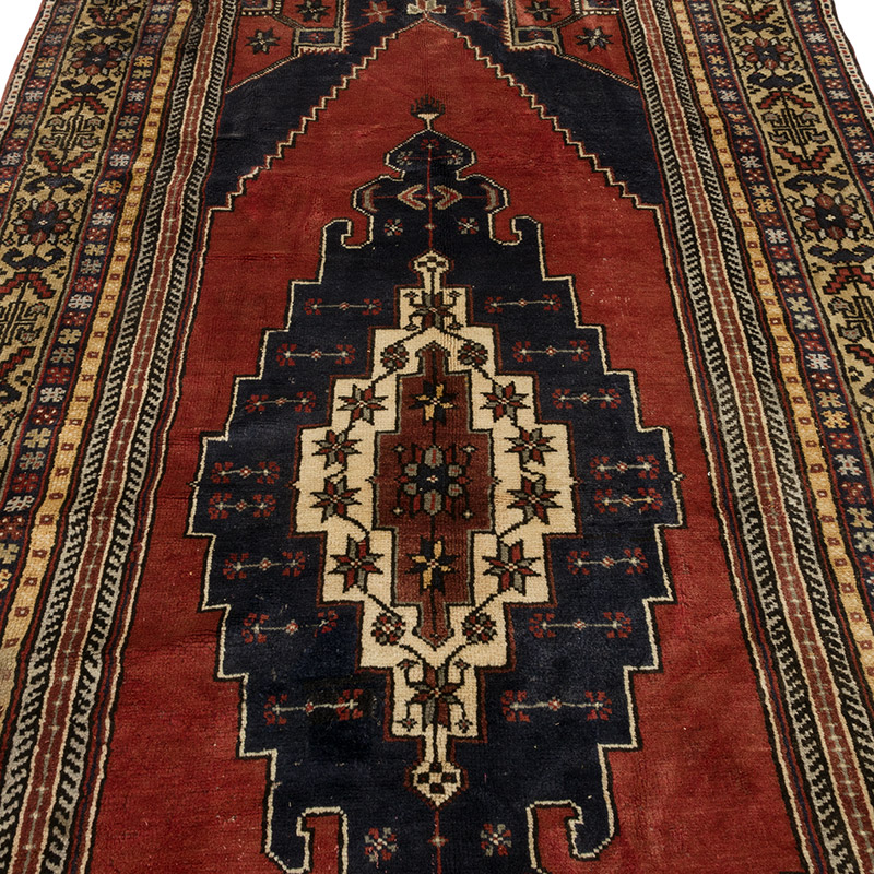 Alfombra Vintage Turca Anudada a Mano - 154 cm x 336 cm - K0086838