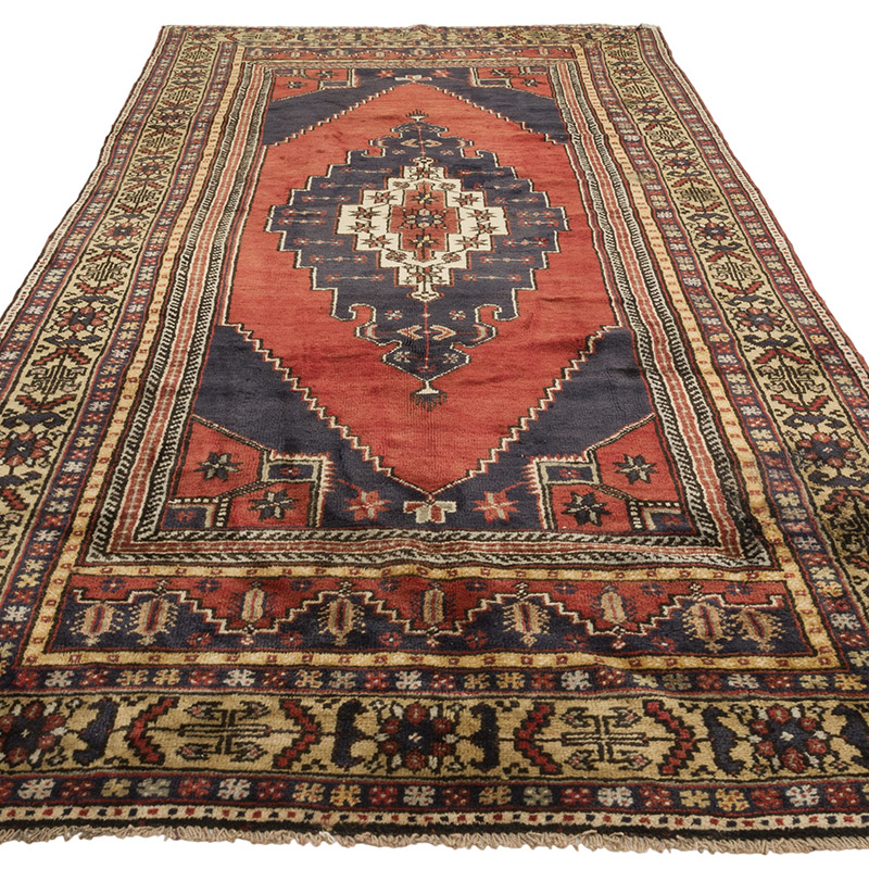 Alfombra Vintage Turca Anudada a Mano - 154 cm x 336 cm - K0086838