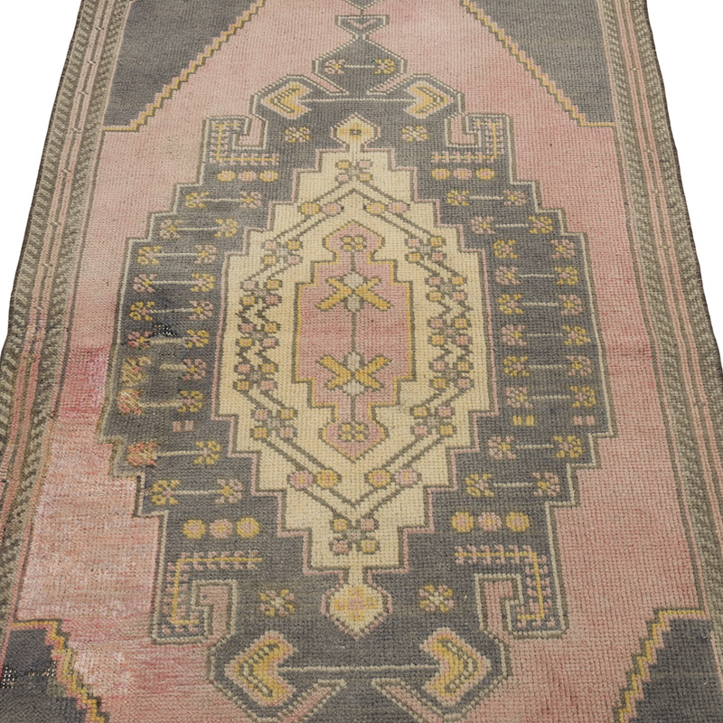 Alfombra Vintage Turca Anudada a Mano - 88 cm x 226 cm - K0086839