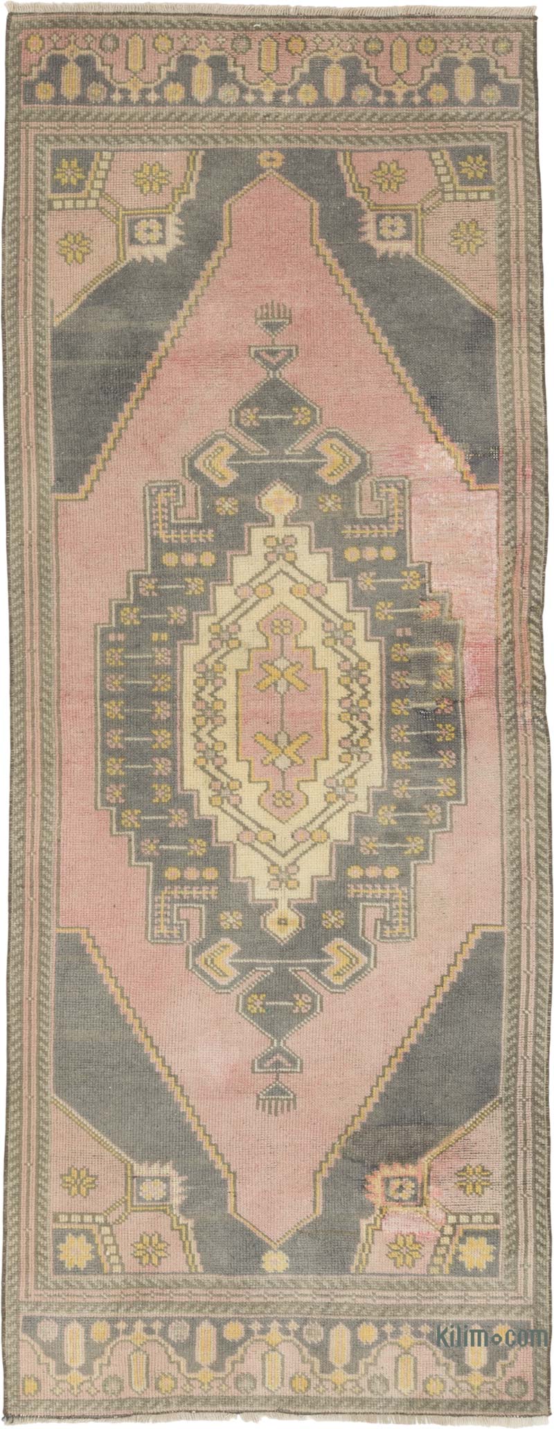 Alfombra Vintage Turca Anudada a Mano - 88 cm x 226 cm - K0086839