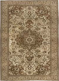 Vintage Turkish Hand-Knotted Rug - 6' 7" x 9' 3" (79" x 111")