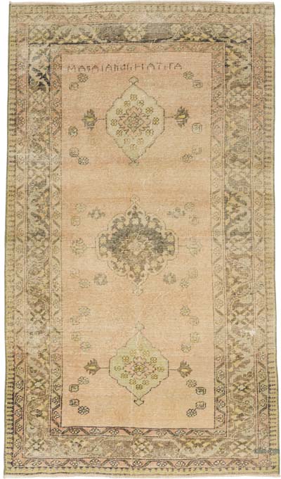 Alfombra Vintage Turca Anudada a Mano - 117 cm x 199 cm