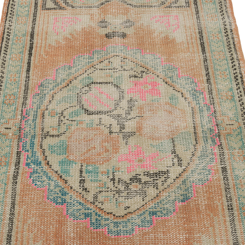 Alfombra Vintage Turca Anudada a Mano - 83 cm x 146 cm - K0086845