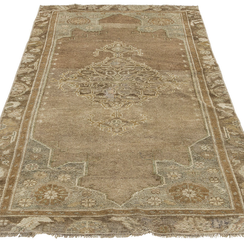 Alfombra Vintage Turca Anudada a Mano - 90 cm x 171 cm - K0086846