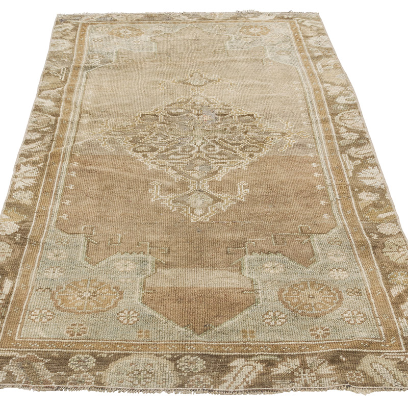 Alfombra Vintage Turca Anudada a Mano - 90 cm x 171 cm - K0086846