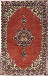 Alfombra Vintage Turca Anudada a Mano - 157 cm x 250 cm