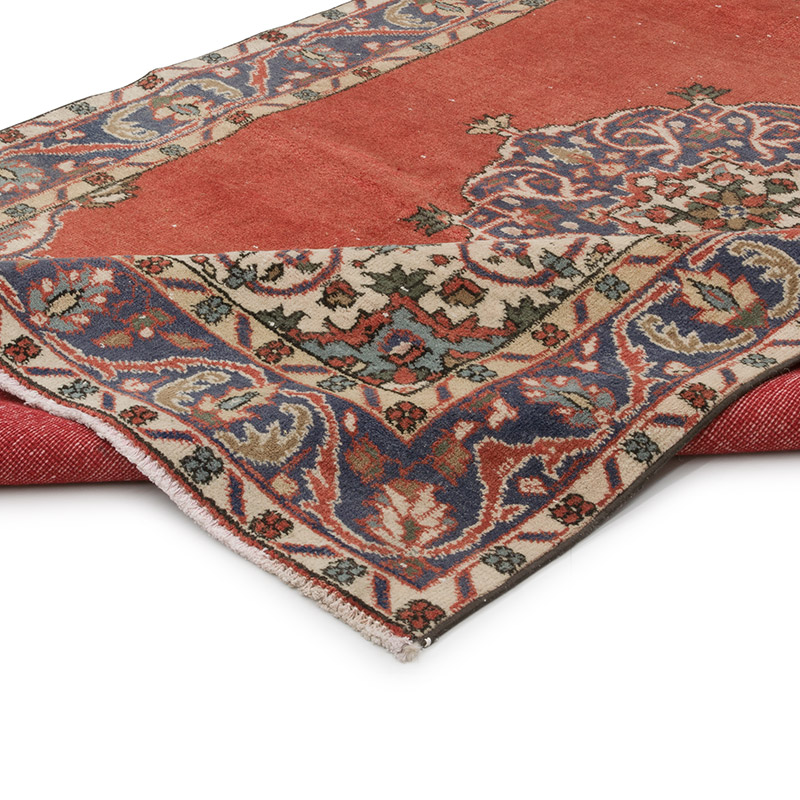 Alfombra Vintage Turca Anudada a Mano - 157 cm x 250 cm - K0086847