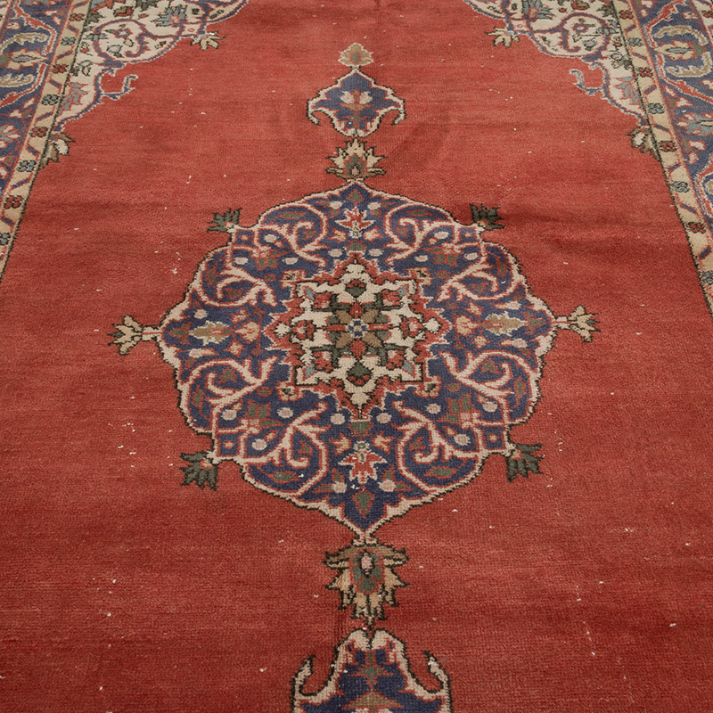 Alfombra Vintage Turca Anudada a Mano - 157 cm x 250 cm - K0086847