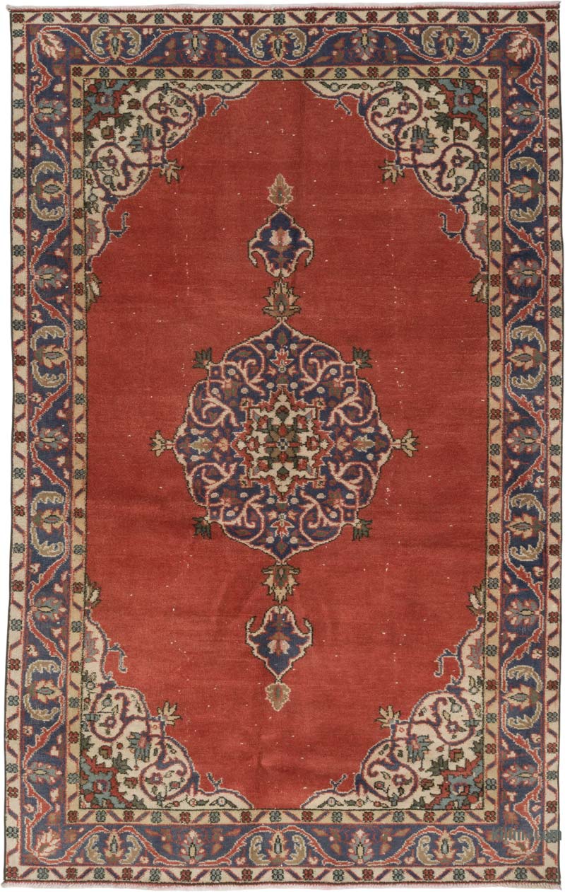 Alfombra Vintage Turca Anudada a Mano - 157 cm x 250 cm - K0086847