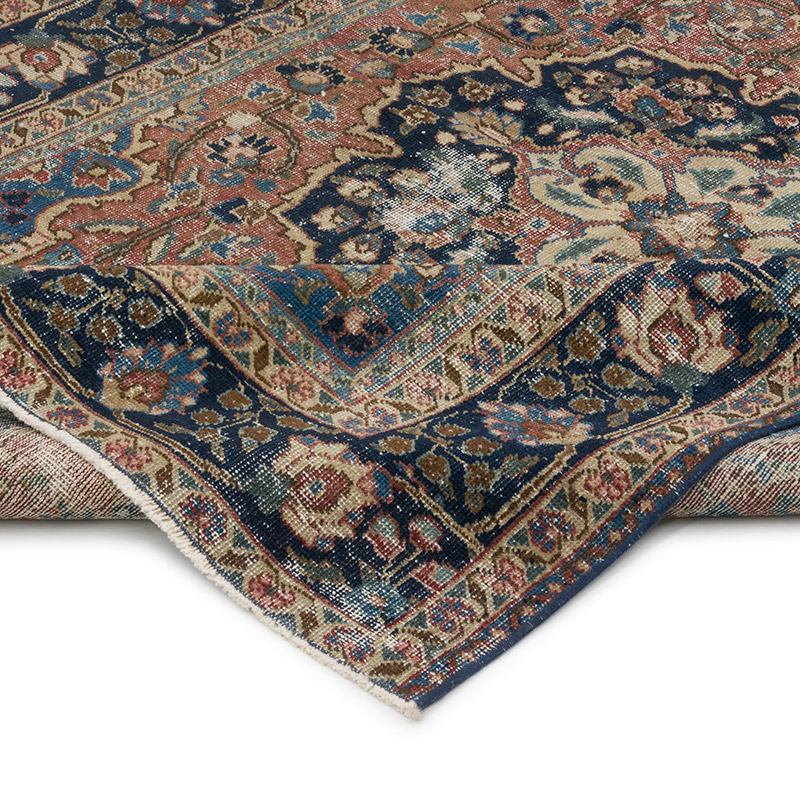 Alfombra Vintage Turca Anudada a Mano - 135 cm x 175 cm - K0086849