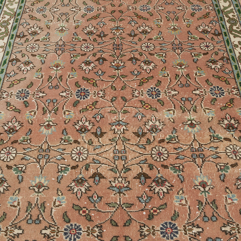 Alfombra Vintage Turca Anudada a Mano - 143 cm x 240 cm - K0086850