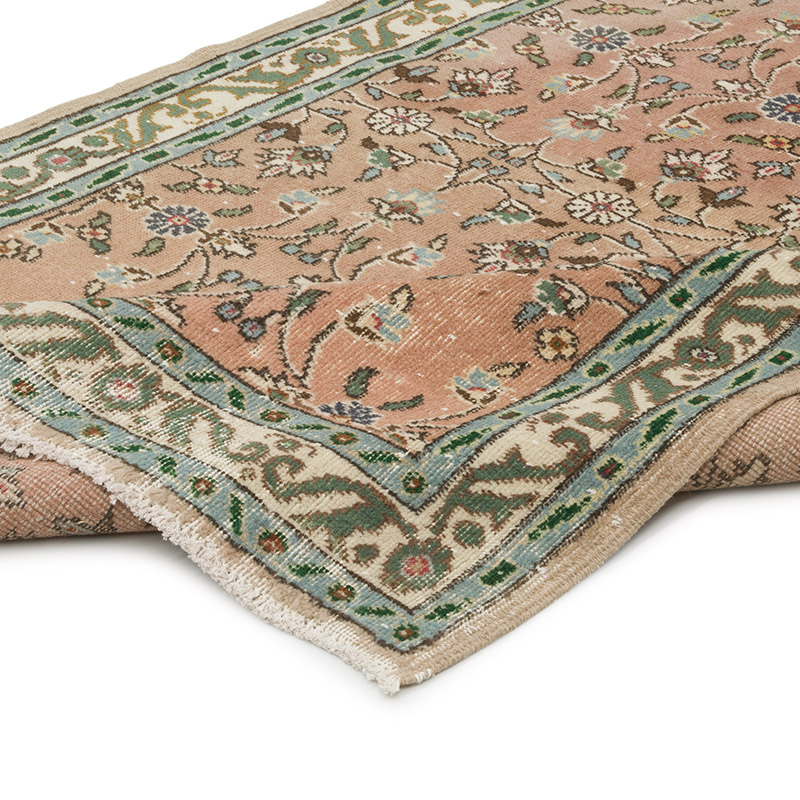 Alfombra Vintage Turca Anudada a Mano - 143 cm x 240 cm - K0086850