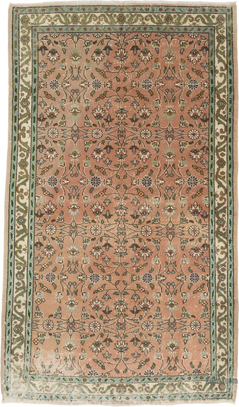 Alfombra Vintage Turca Anudada a Mano - 143 cm x 240 cm - K0086850