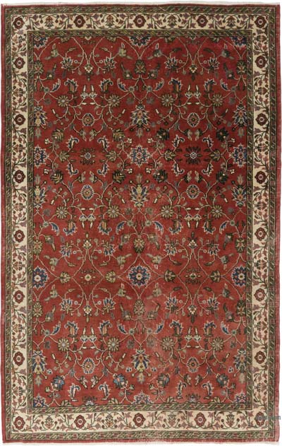 Alfombra Vintage Turca Anudada a Mano - 166 cm x 259 cm