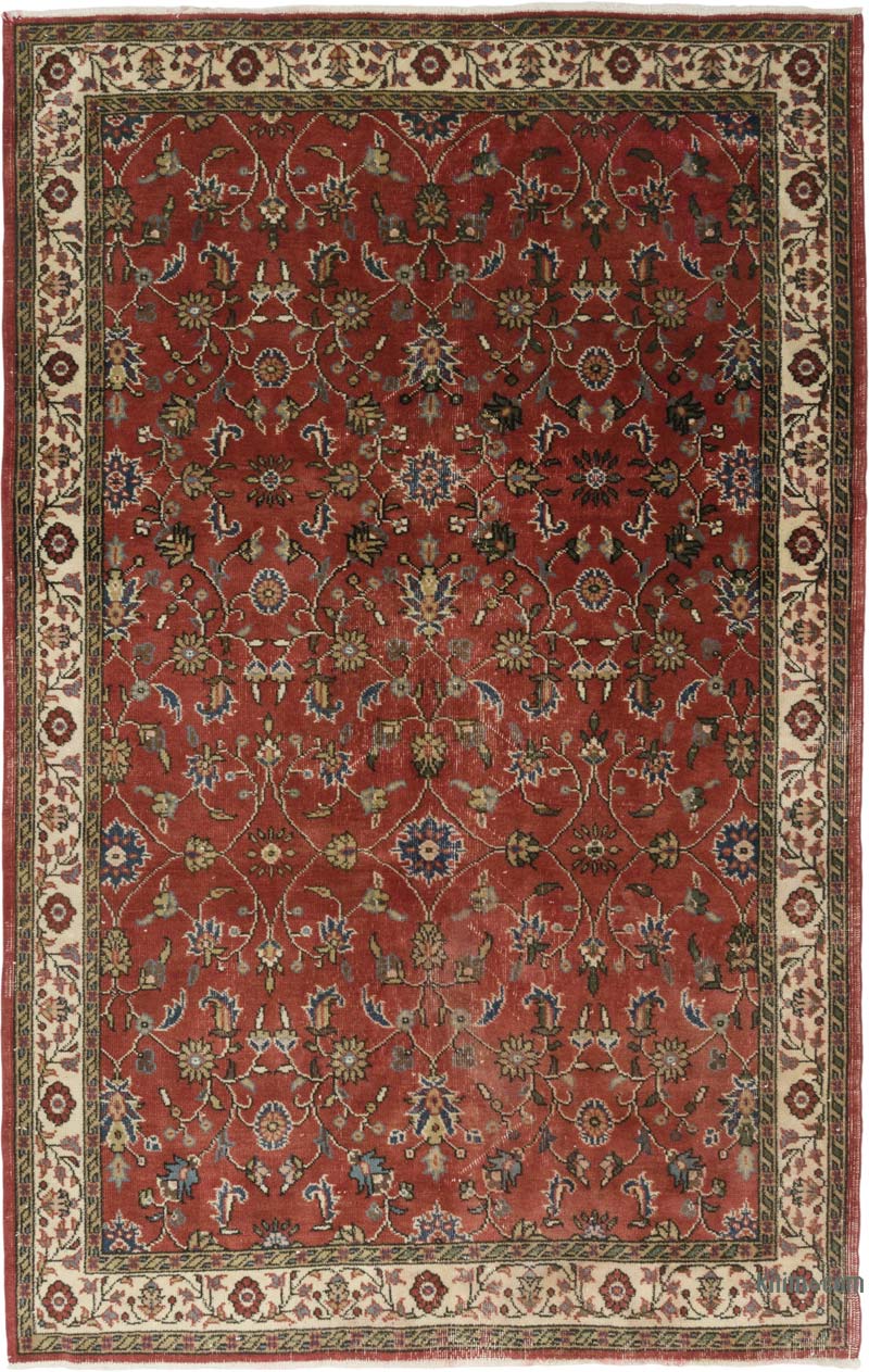 El Dokuma Vintage Halı - 166 cm x 259 cm - K0086852