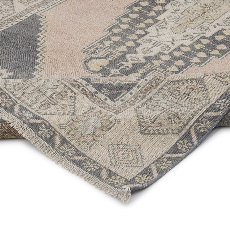 Alfombra Vintage Turca Anudada a Mano - 138 cm x 235 cm - K0086854