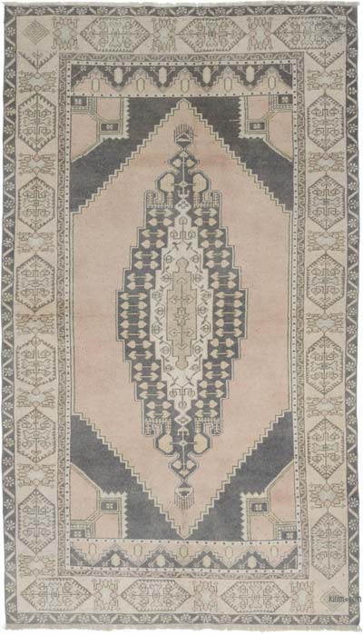 Alfombra Vintage Turca Anudada a Mano - 138 cm x 235 cm