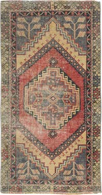El Dokuma Vintage Hali - 86 cm x 163 cm