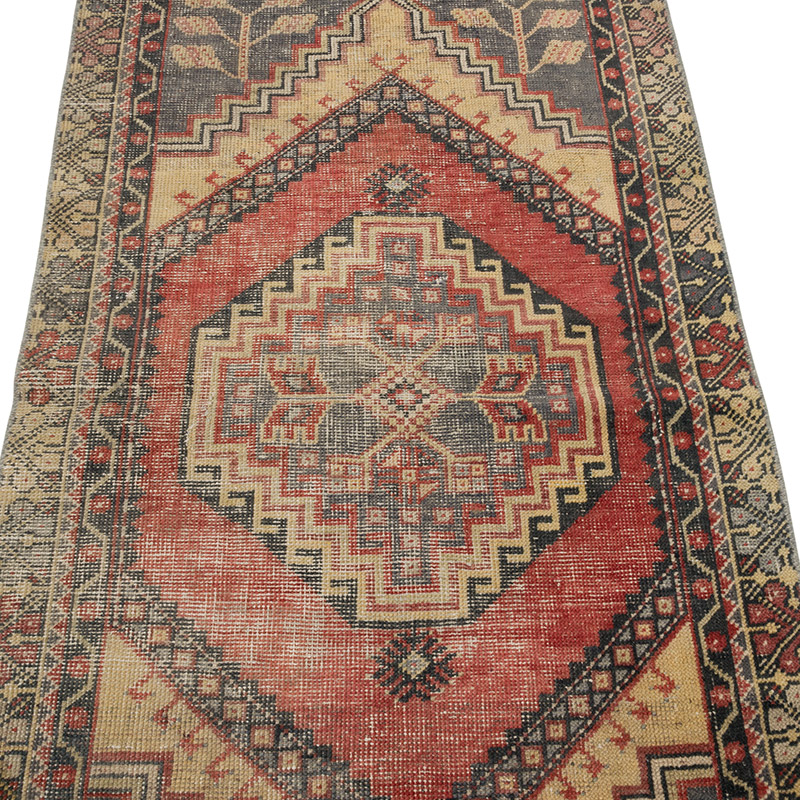 El Dokuma Vintage Halı - 86 cm x 163 cm - K0086856