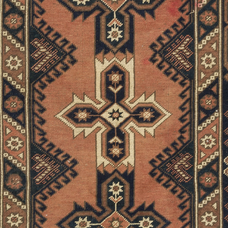 Alfombra Vintage Turca Anudada a Mano - 110 cm x 215 cm - K0086858
