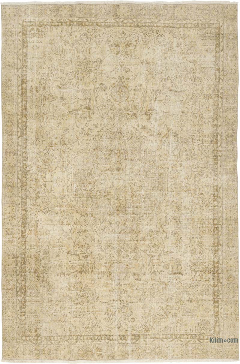 Vintage Turkish Hand-Knotted Rug - 6' 3" x 9' 5" (75" x 113") - K0086859