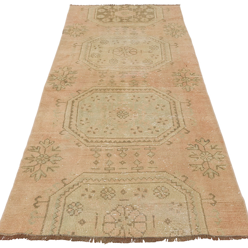 Pasillo Vintage Turco Anudado a Mano - 84 cm x 201 cm - K0086860