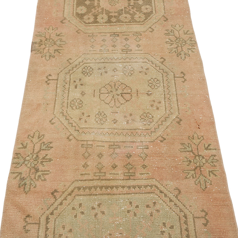 Pasillo Vintage Turco Anudado a Mano - 84 cm x 201 cm - K0086860