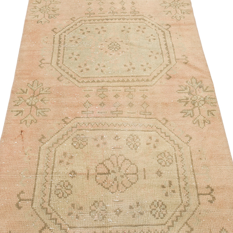 Pasillo Vintage Turco Anudado a Mano - 84 cm x 201 cm - K0086860