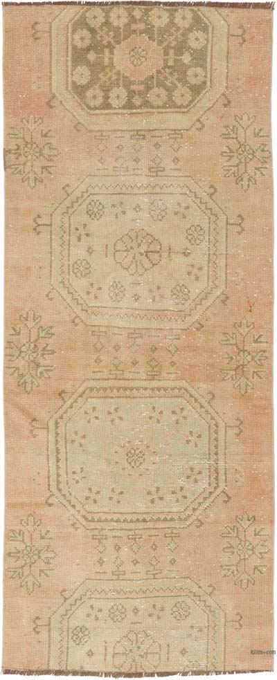 Pasillo Vintage Turco Anudado a Mano - 84 cm x 201 cm