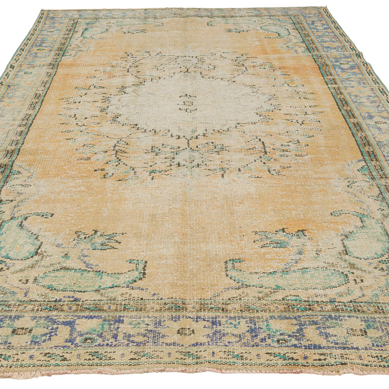 Vintage Turkish Hand-Knotted Rug - 5' 10" x 9' 3" (70" x 111") - K0086861