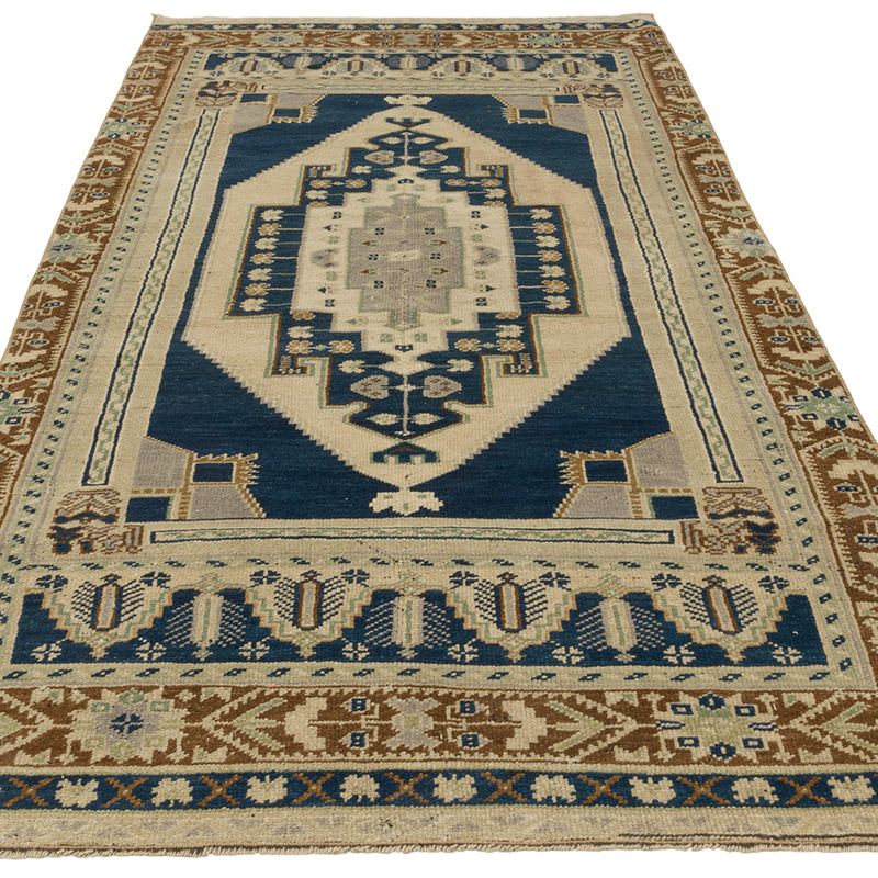 El Dokuma Vintage Halı - 117 cm x 245 cm - K0086862