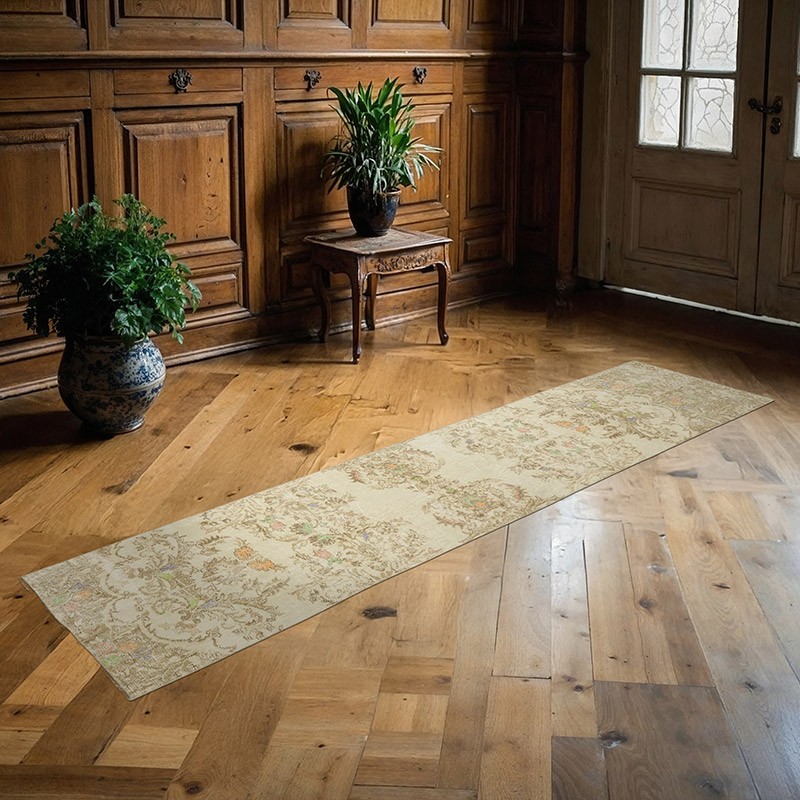 Vintage Turkish Hand-Knotted Runner - 2' 3" x 8' 10" (27" x 106") - K0086863