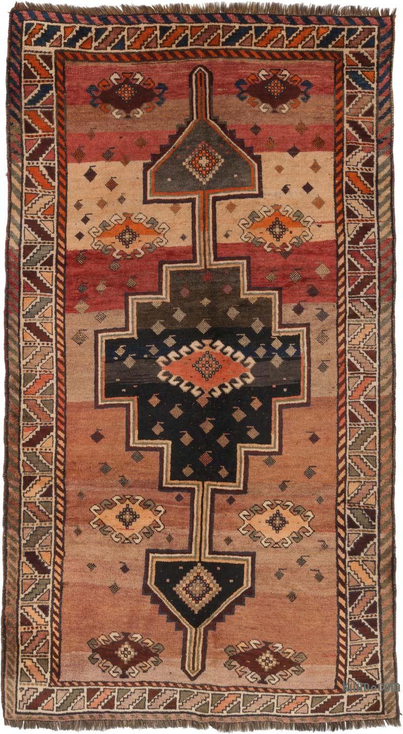 Vintage Turkish Hand-Knotted Rug - 5' 2" x 9' 3" (62" x 111") - K0086864