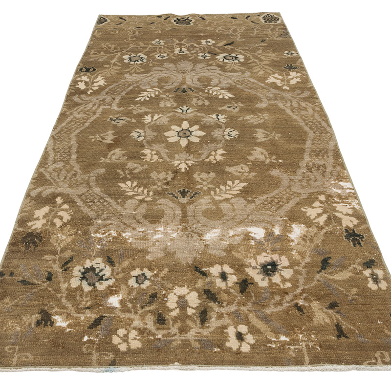 Vintage Turkish Hand-Knotted Rug - 3' 3" x 7' 9" (39" x 93") - K0086865
