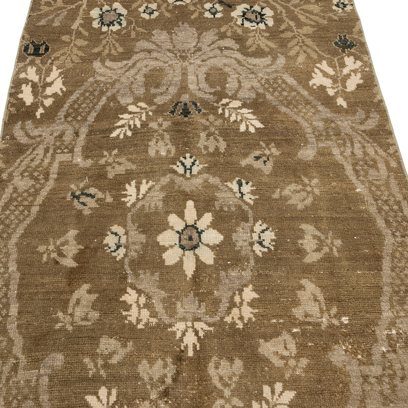 Vintage Turkish Hand-Knotted Rug - 3' 3" x 7' 9" (39" x 93") - K0086865