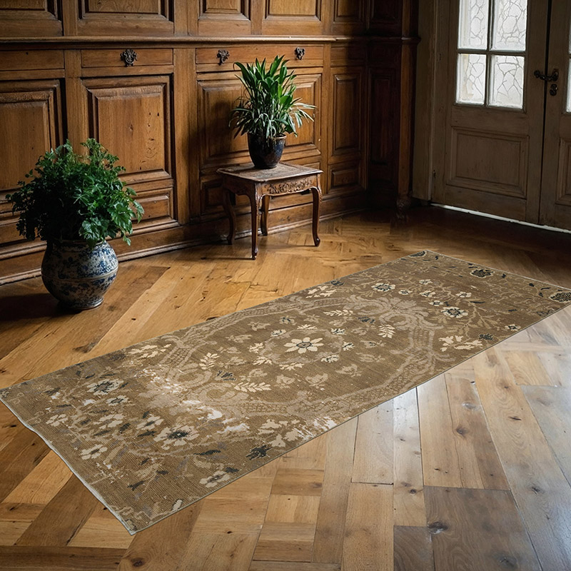 Alfombra Vintage Turca Anudada a Mano - 98 cm x 237 cm - K0086865