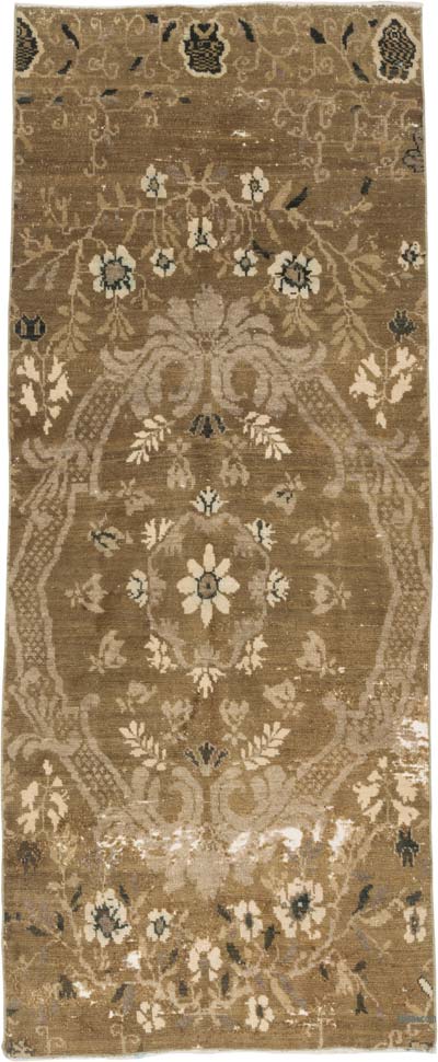 Alfombra Vintage Turca Anudada a Mano - 98 cm x 237 cm