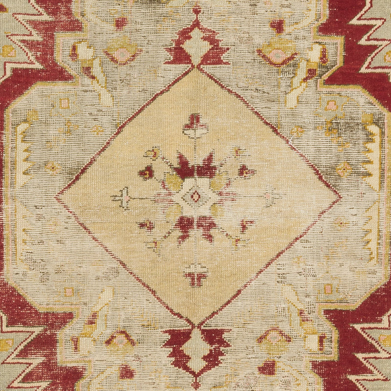 Vintage Turkish Hand-Knotted Rug - 4' 7" x 7'  (55" x 84") - K0086866