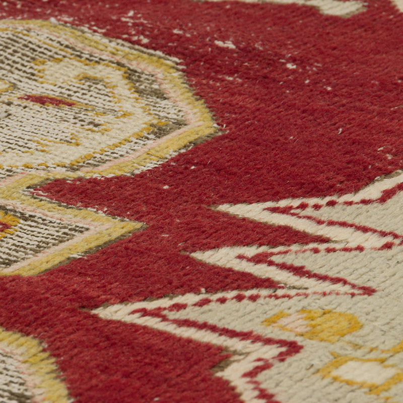 Vintage Turkish Hand-Knotted Rug - 4' 7" x 7'  (55" x 84") - K0086866