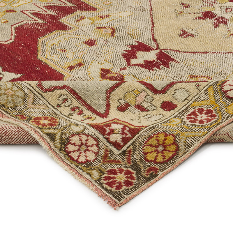 Vintage Turkish Hand-Knotted Rug - 4' 7" x 7'  (55" x 84") - K0086866