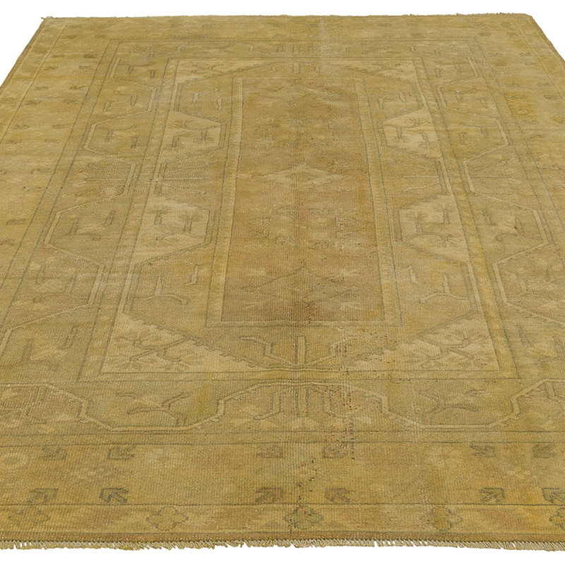 Alfombra Vintage Turca Anudada a Mano - 162 cm x 235 cm - K0086868