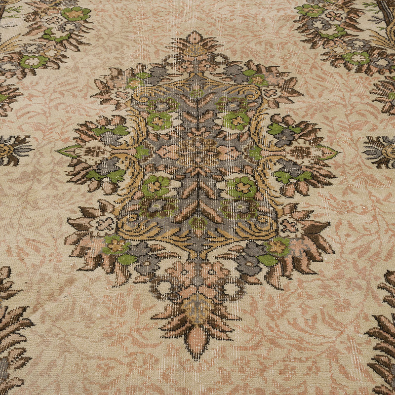 Vintage Turkish Hand-Knotted Rug - 6' 2" x 9' 4" (74" x 112") - K0086869