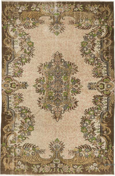 Vintage Turkish Hand-Knotted Rug - 6' 2" x 9' 4" (74" x 112")