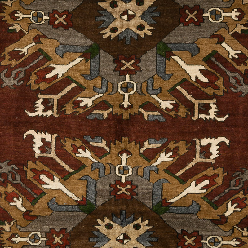 Alfombra Vintage Turca Anudada a Mano - 184 cm x 269 cm - K0086870