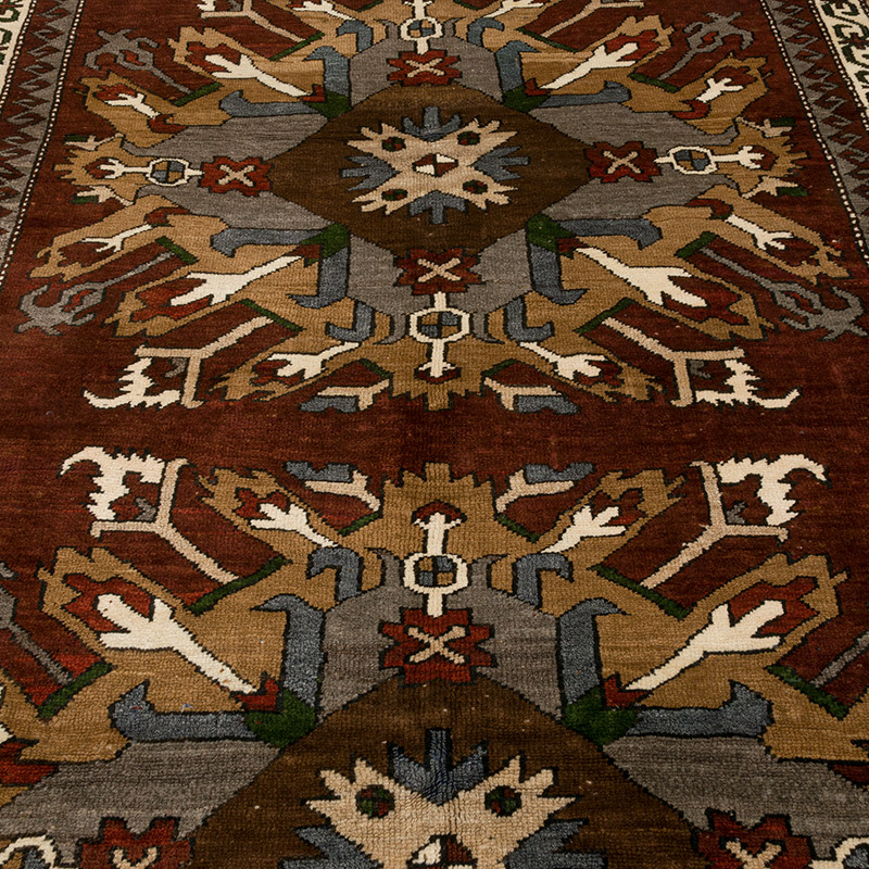 Alfombra Vintage Turca Anudada a Mano - 184 cm x 269 cm - K0086870