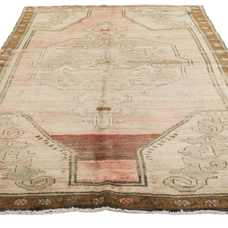 Vintage Turkish Hand-Knotted Rug - 5' 2" x 8' 6" (62" x 102") - K0086871
