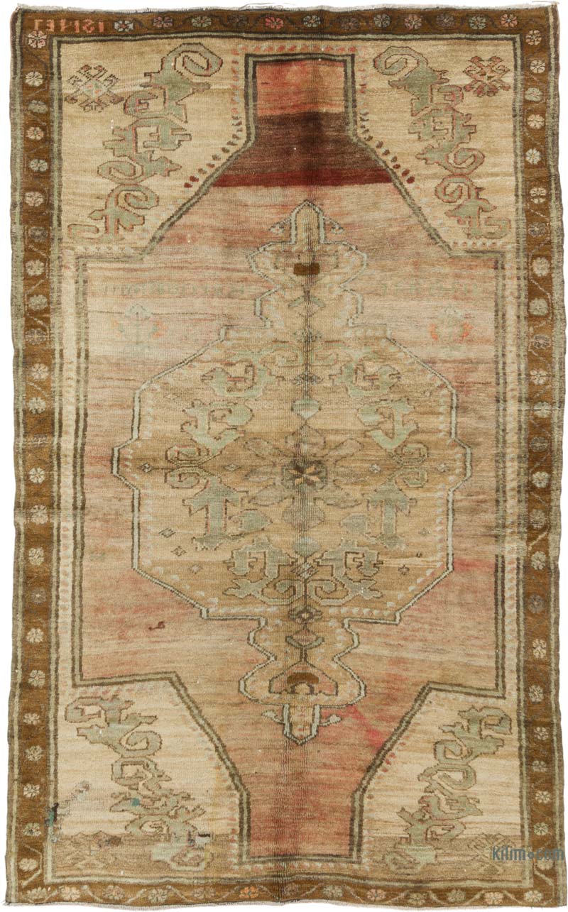 Vintage Turkish Hand-Knotted Rug - 5' 2" x 8' 6" (62" x 102") - K0086871