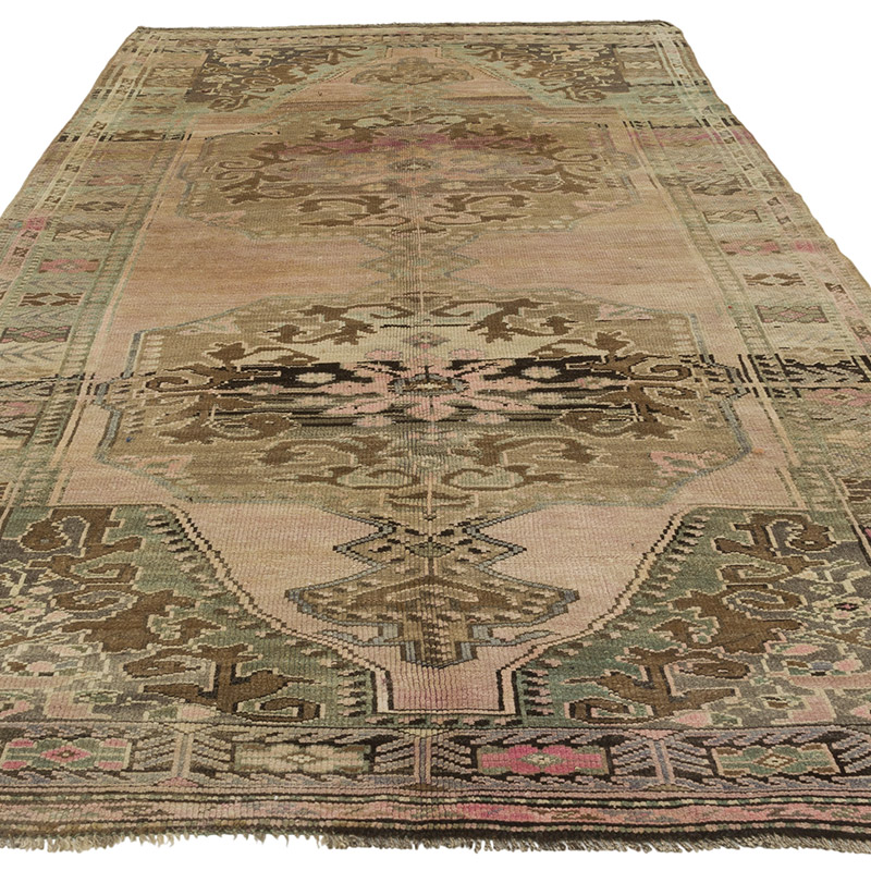 Alfombra Vintage Turca Anudada a Mano - 163 cm x 316 cm - K0086872