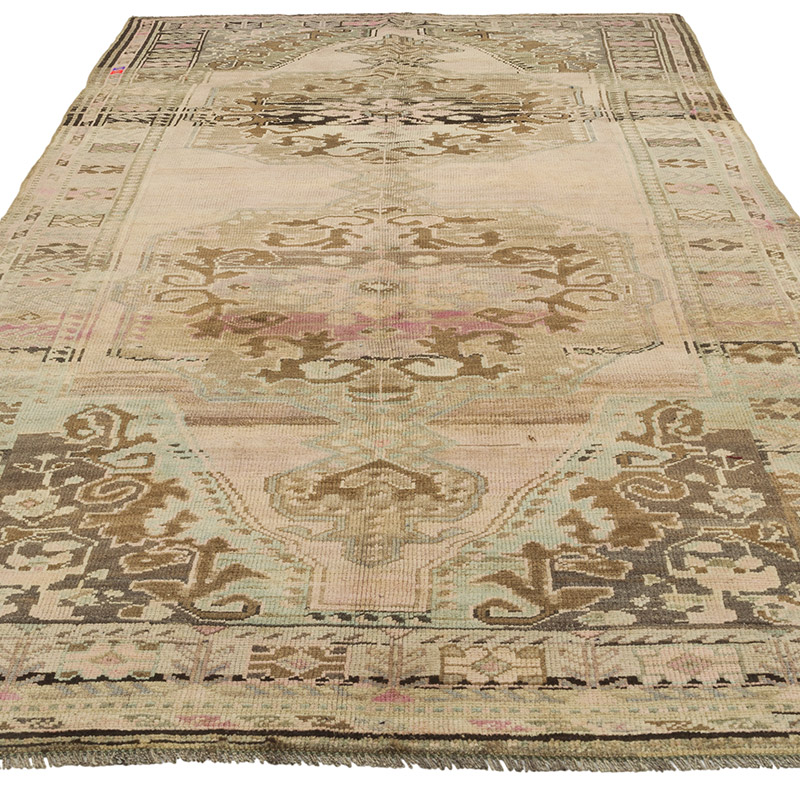 Alfombra Vintage Turca Anudada a Mano - 163 cm x 316 cm - K0086872