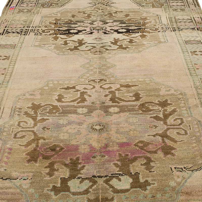 Alfombra Vintage Turca Anudada a Mano - 163 cm x 316 cm - K0086872